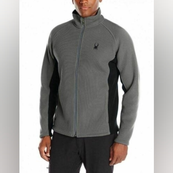 Spyder Core Jacket Light/Med Weight Jacket Grey/Black Men's (S). Like New Cond.‎ - Picture 1 of 6